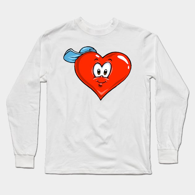 Boy Heart Long Sleeve T-Shirt by SpageGiant